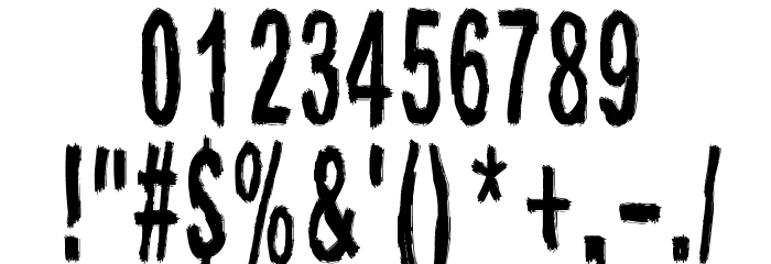 Raparperitaivas Font OTHER CHARS