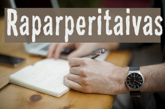 Raparperitaivas Font examples