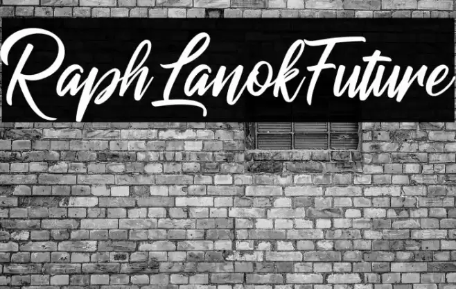 RaphLanokFuture Font examples