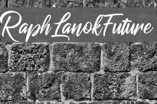 RaphLanokFuture Font examples