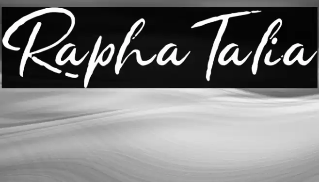 Rapha Talia Font examples