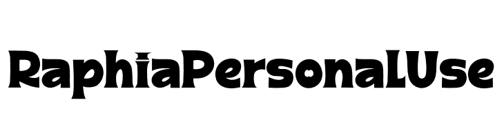 Raphia Personal Use  Descarca Fonturi Gratis