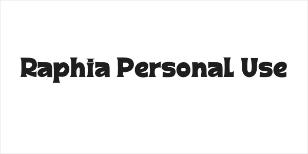 Raphia Personal Use Logo