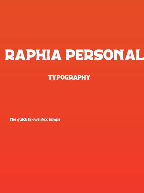 Raphia Personal Use Poster