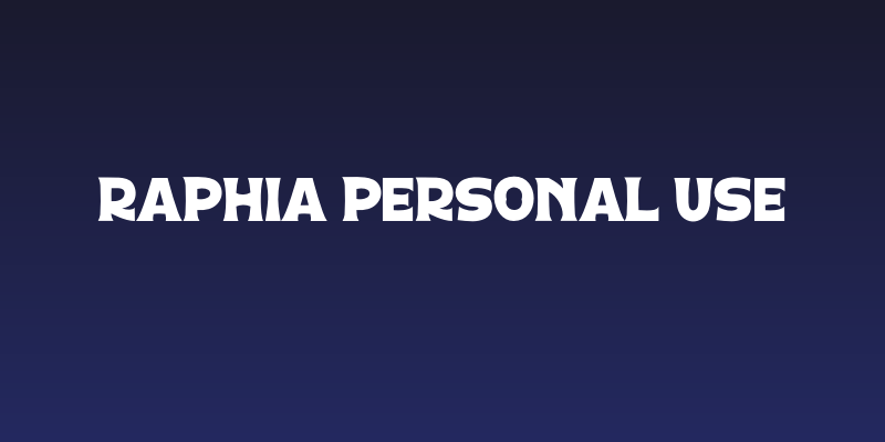 Raphia Personal Use Social Header