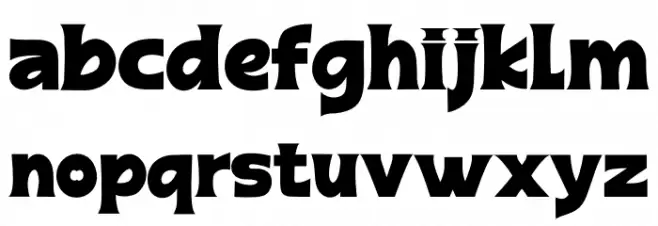Raphia Personal Use Schriftart Kleinbuchstaben