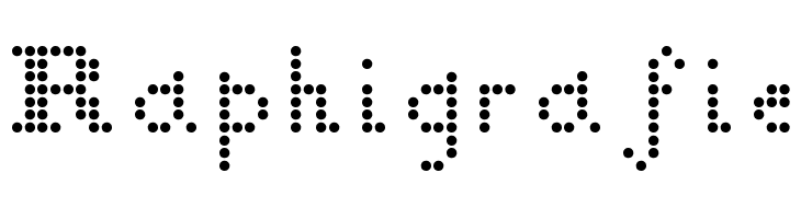 Raphigrafie Font