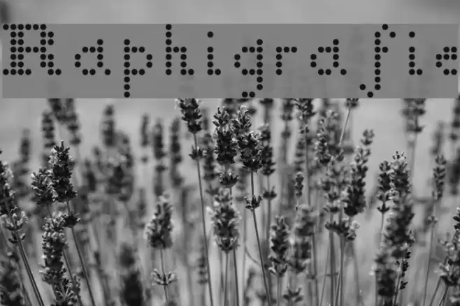 Raphigrafie Font examples