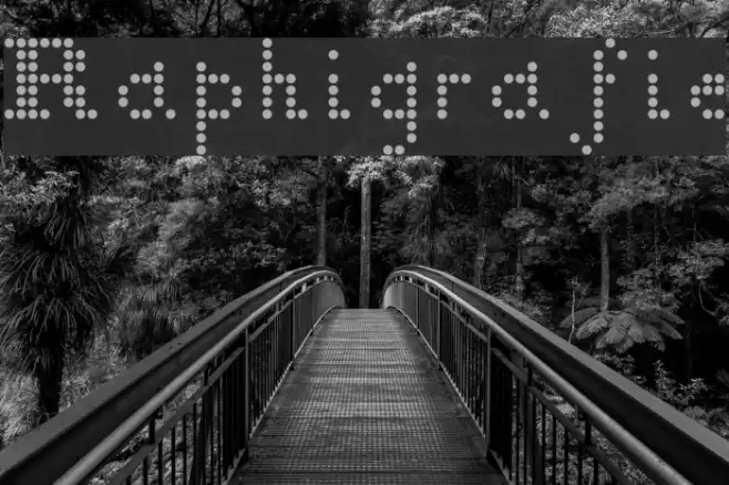 Raphigrafie Font examples