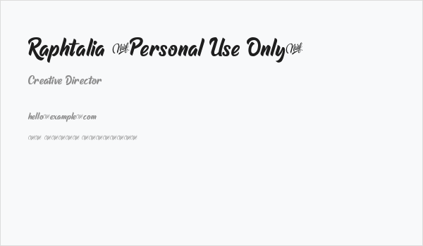 Raphtalia (Personal Use Only) Business Card