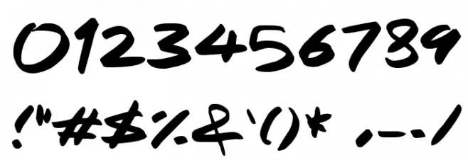 Rapid Inks Font OTHER CHARS