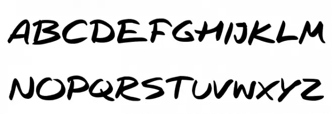 Rapid Inks Font Litere mari