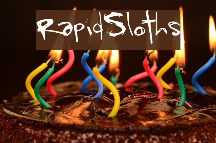 RapidSloths Font examples