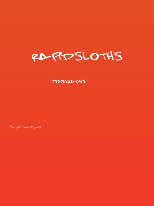RapidSloths Poster