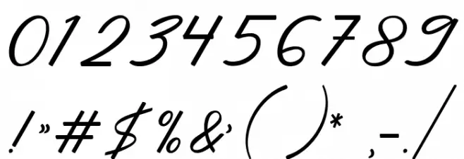 Rapidly Font OTHER CHARS