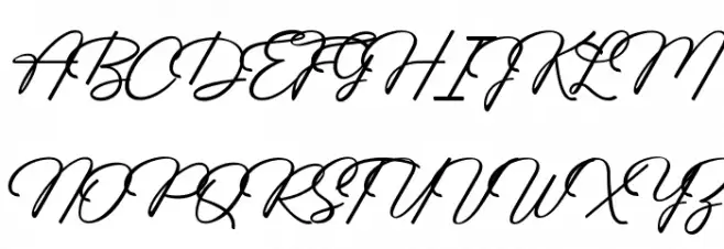 Rapidly Font UPPERCASE