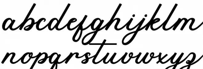 Rapidly Font LOWERCASE