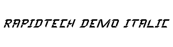 Rapidtech Demo Italic  नि: शुल्क फ़ॉन्ट्स डाउनलोड