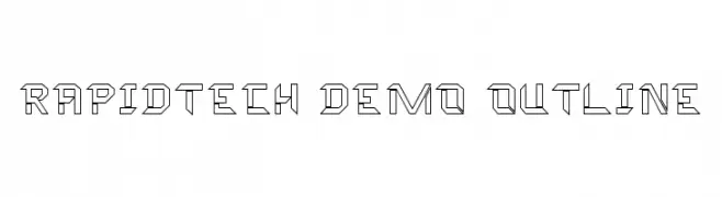 Rapidtech Demo Outline  Free Fonts Download