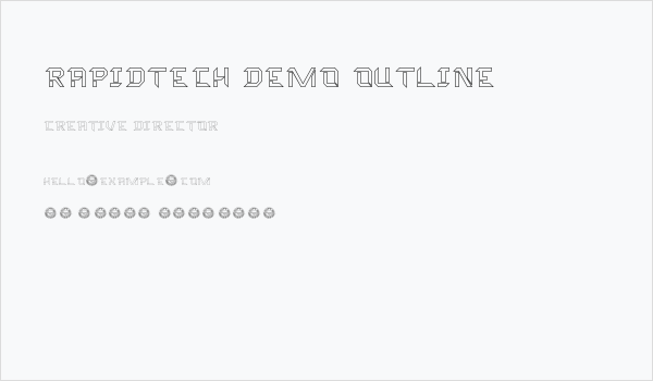 Rapidtech Demo Outline Business Card