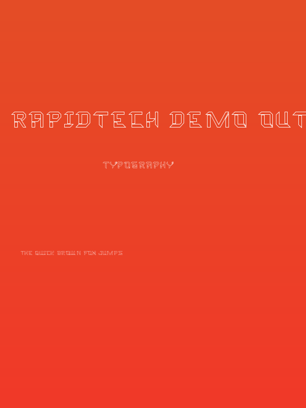 Rapidtech Demo Outline Poster