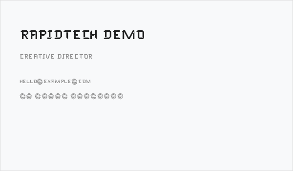 Rapidtech Demo Business Card