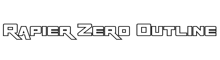 Rapier Zero Outline  Descarca Fonturi Gratis