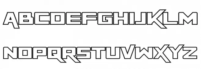 Rapier Zero Outline Font Litere mari
