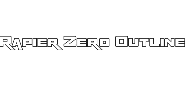 Rapier Zero Outline Logo