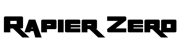 Rapier Zero Font - FFonts.net