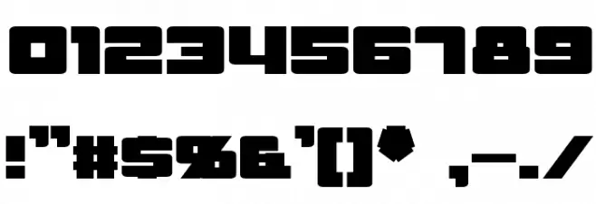 Rapier Zero Font OTHER CHARS