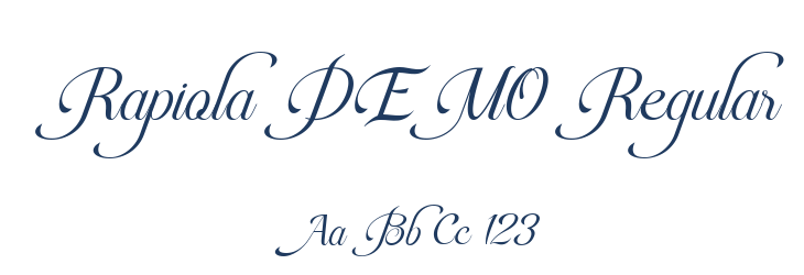 Rapiola DEMO Regular Font Preview