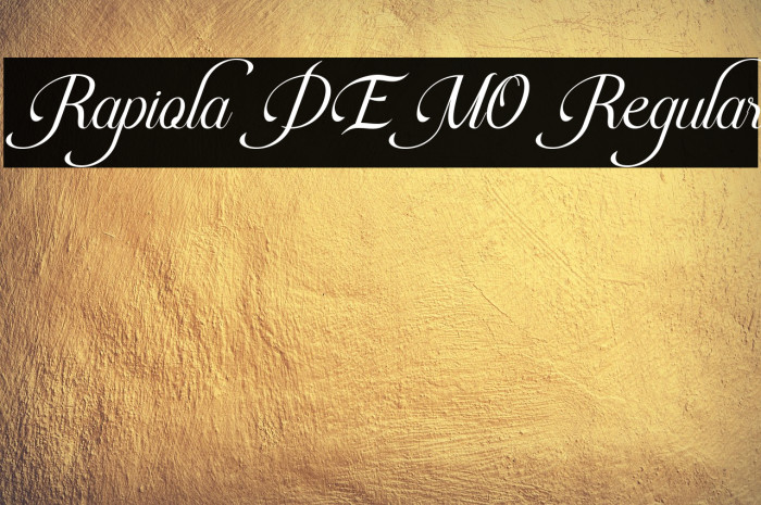 Rapiola DEMO Regular Example 2