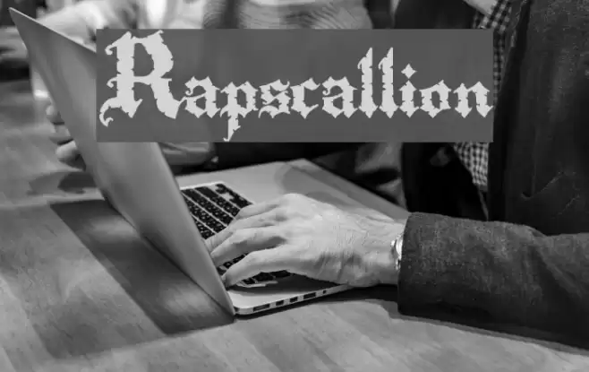 Rapscallion Font examples
