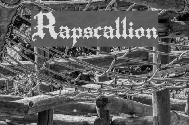 Rapscallion Font examples