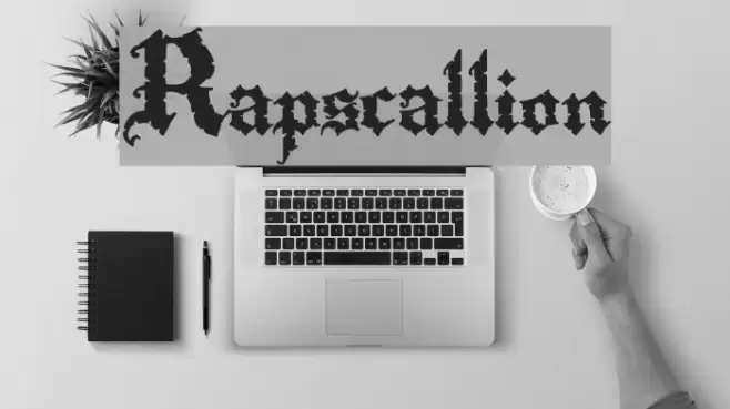 Rapscallion Font examples