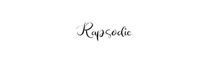 Rapsodie फ़ॉन्ट