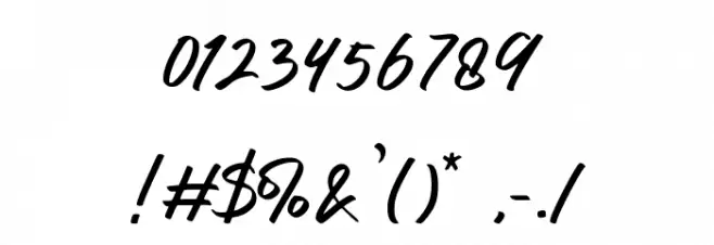 Rapsody Font OTHER CHARS