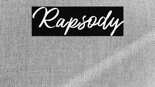 Rapsody Font examples