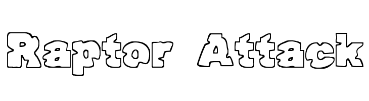 Raptor Attack  Free Fonts Download