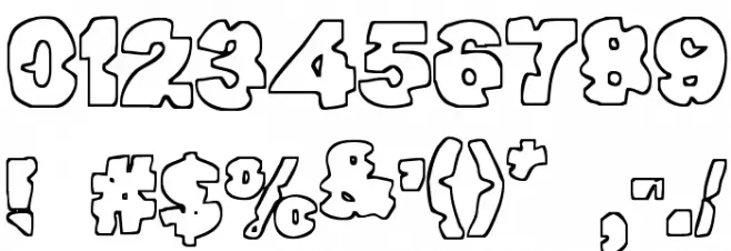 Raptor Attack Font OTHER CHARS