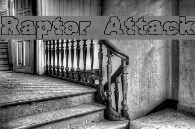 Raptor Attack Font examples