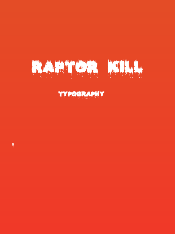 Raptor Kill Poster