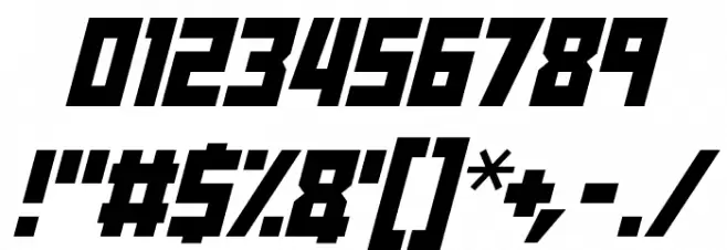 Raptors Italic Font OTHER CHARS