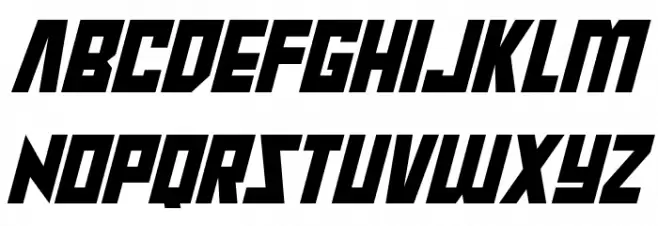 Raptors Italic خط أحرف كبيرة
