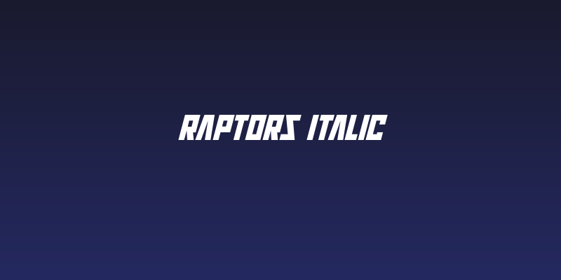 Raptors Italic Social Header