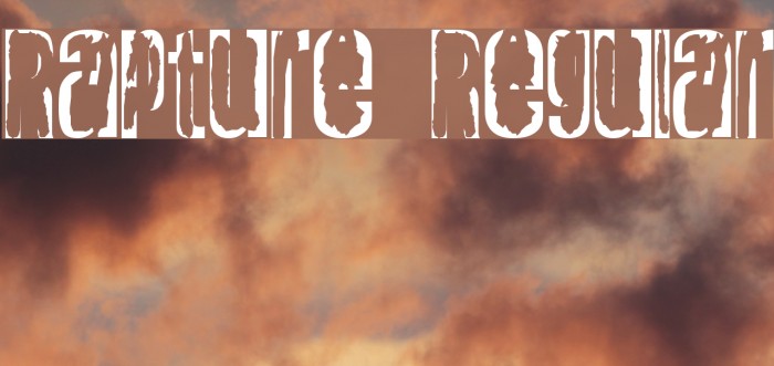 Rapture Regular Font examples