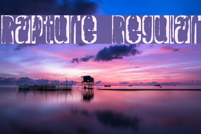 Rapture Regular Font examples