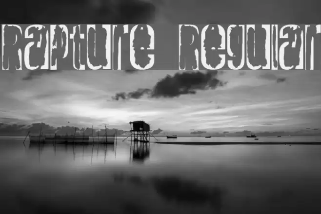 Rapture Regular Font examples