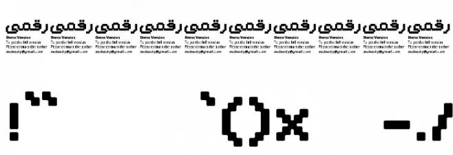 Raqami Font OTHER CHARS